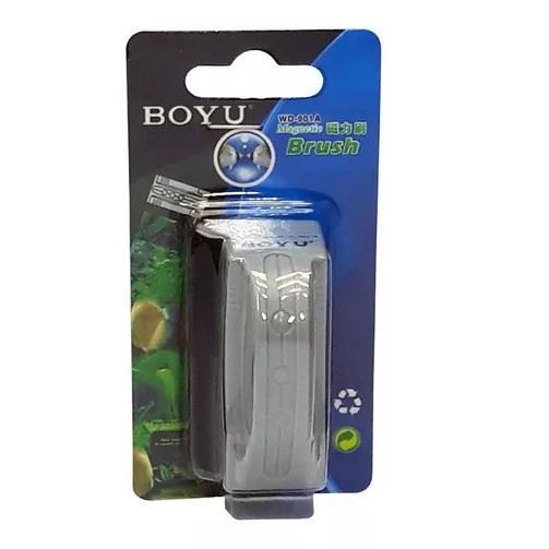 Limpador Magnético Aquário De Vidro Curvo Boyu Wd-901a Mini