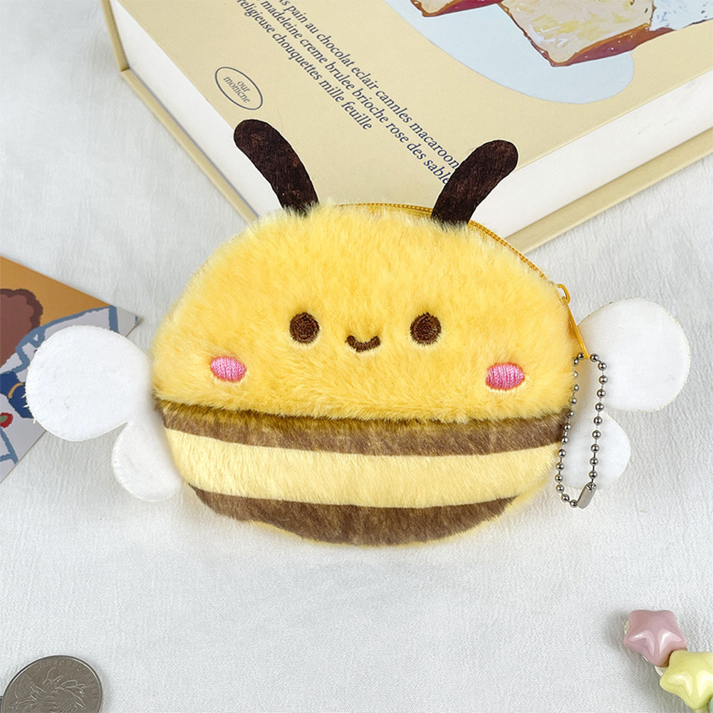 Abelhas De Pelúcia Mini Bolsa Pequena Saco Para Fones De Ouvido Sem Fio Capa