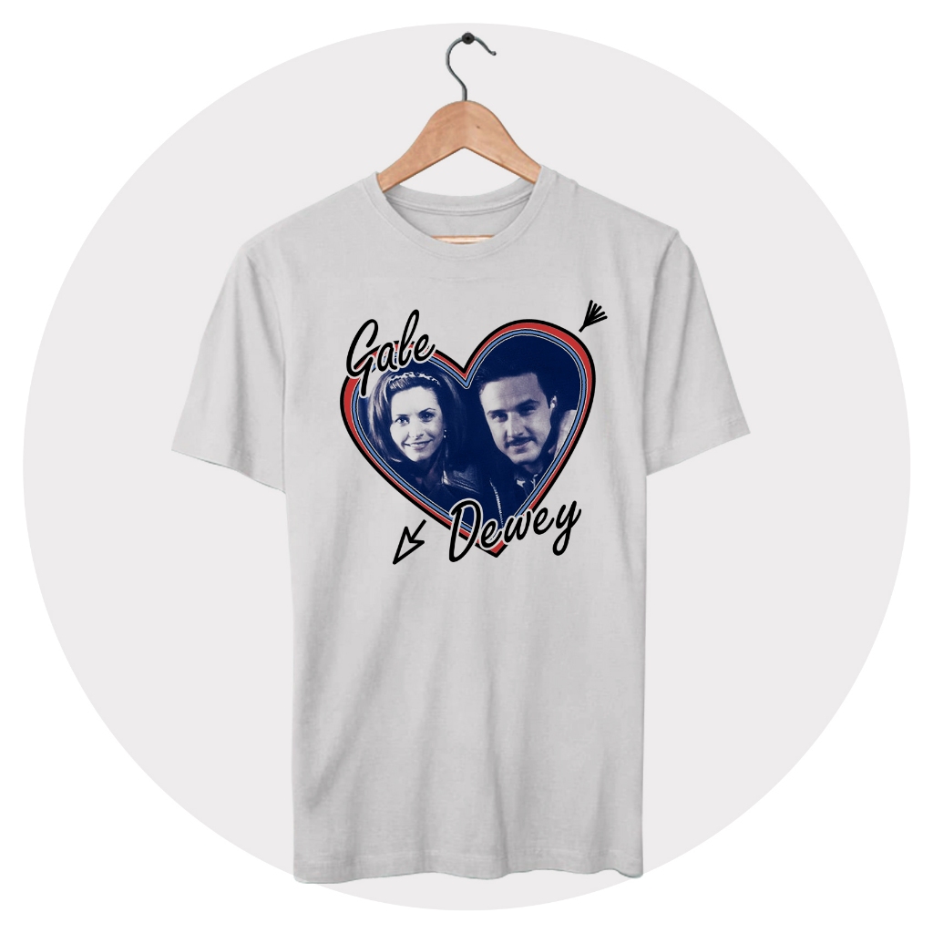 Camiseta Dewey e Gale (Filme Pânico / Scream)