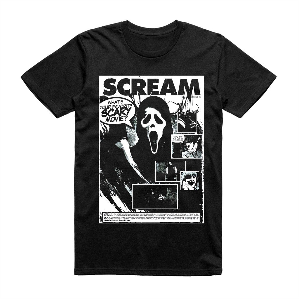 Camiseta camisa blusa scream pânico filme terror horror suspense slasher TrendBox Mania