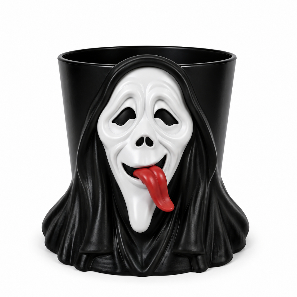 Balde de Pipoca Todo Mundo Em Pânico 2026 Cinema Filme Terror Comédia Scream Movie Decoração Decorativo Copo Presente