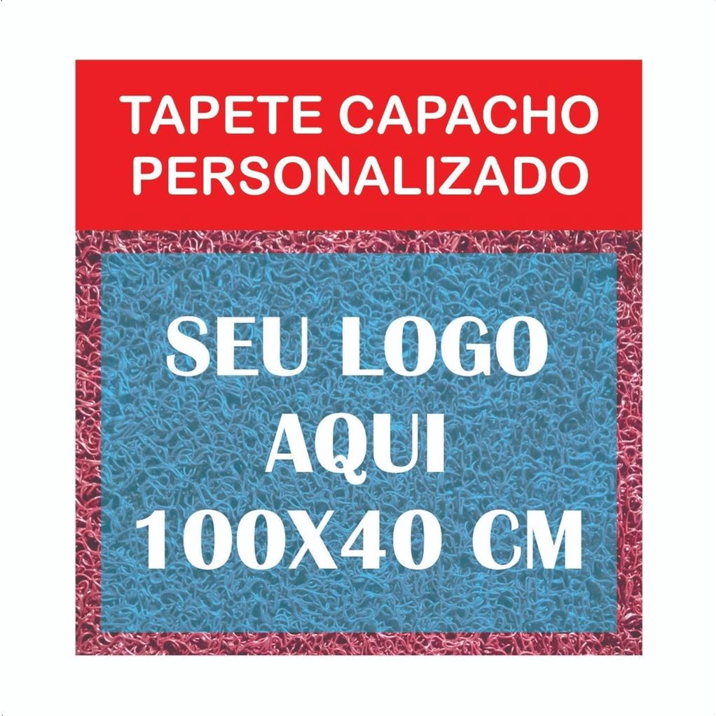 Tapete Capacho 100x40 Personalizado Loja Empresa Com Logotipo condominio porta entrada comercio