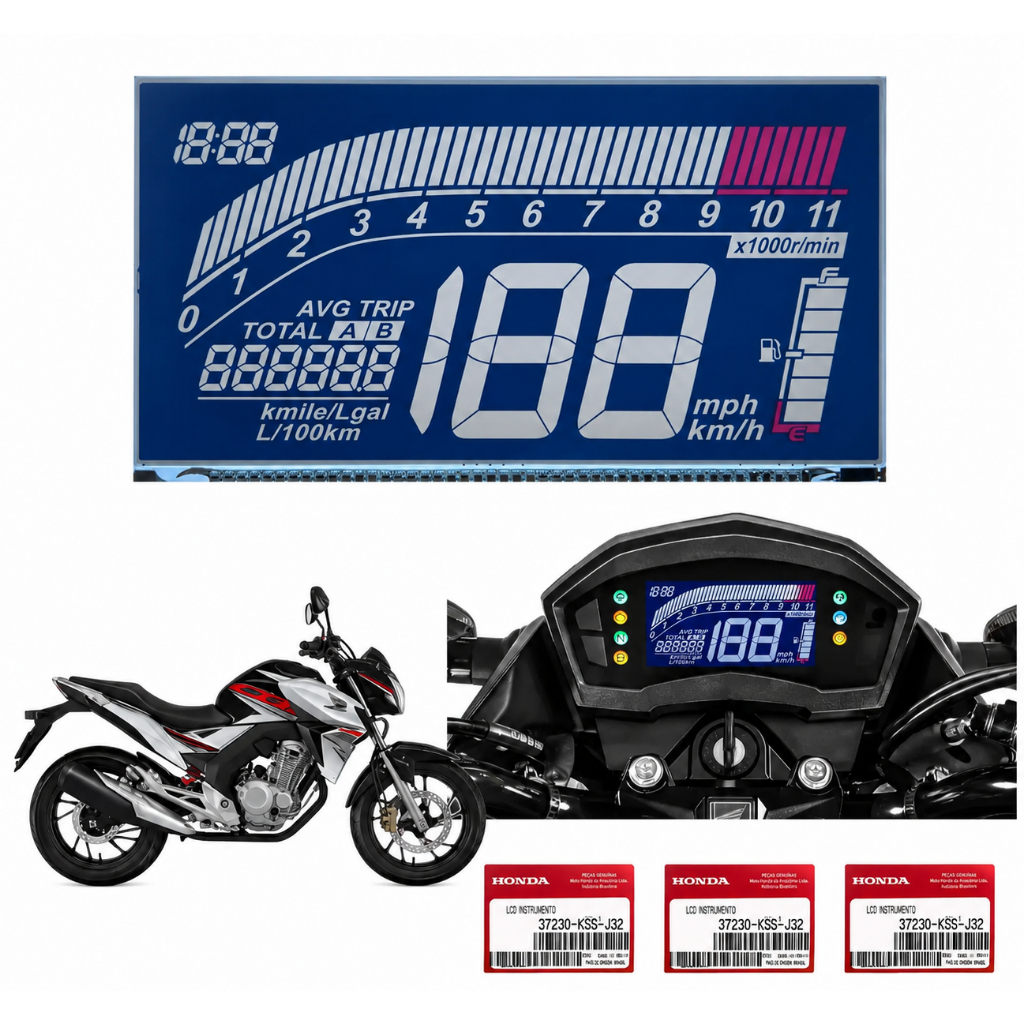 LCD DISPLAY do Painel Da Cb 250f Twister 2016 Até 2022 ORIGINAL
