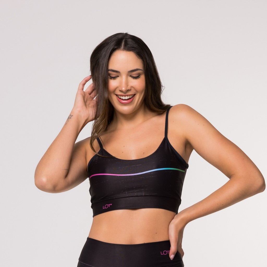 Top Fitness Degradê Feminino Academia Lot Fitness Musculação