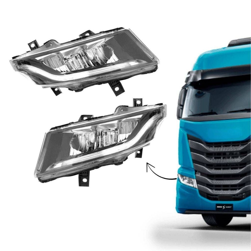 FAROL PRINCIPAL PARA IVECO S-WAY 480 540 APOS 2022 FULL LED S/ MODULO ELETRONICO- AMBOS LADOS NINO