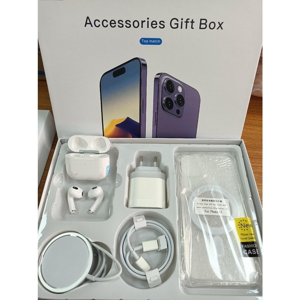 IPhone 5-in-1 Kit MagSafe Phone Case/Data Cable/AirPods/Inductive Charging 14/15/16/XSR