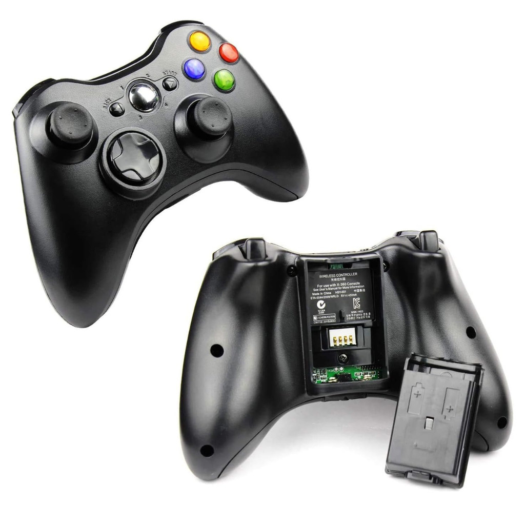 Controle Gamer Sem Fio com Receptor Compatível Console 360 e Computador Kapbom KAP-360WW