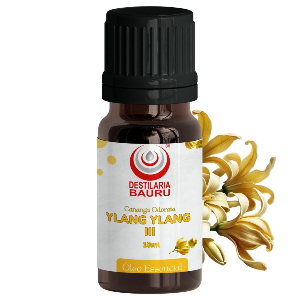 Óleo Essencial Ylang Ylang III - 10ml Aromaterapia 100% Puro e Natural