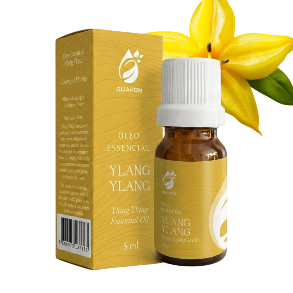 Óleo Essencial Ylang Ylang 5ml Oliapon 100% Puro Natural - Aromaterapia e Cuidados Com o Corpo
