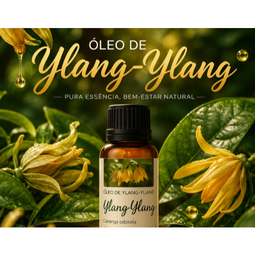 Óleo Essencial Ylang-Ylang 20ml 100% Natural / Grau Terapêutico / Aromaterapia e Relax