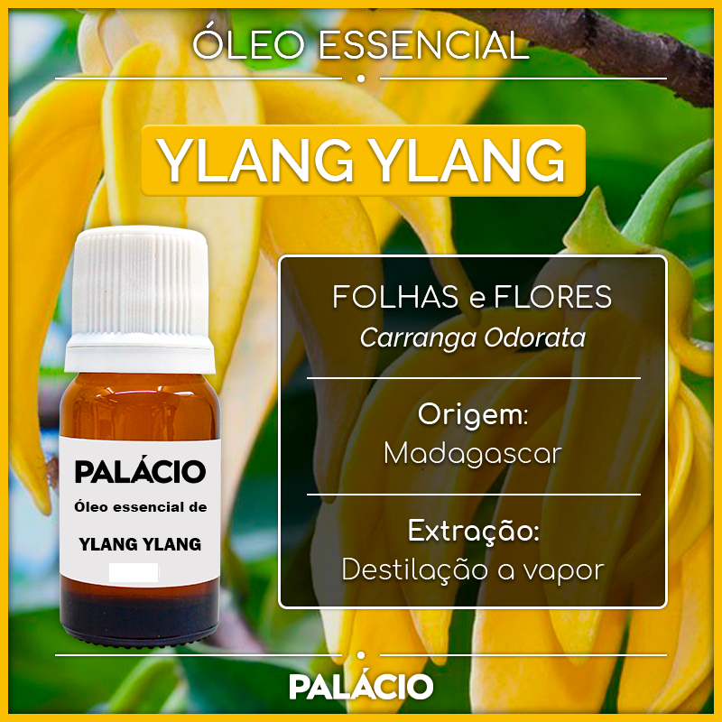 Óleo Essencial de Ylang Ylang 100% Puro - 10 ml