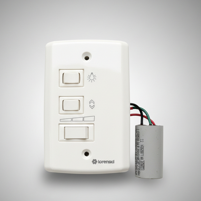 Controle Chave de Parede Para Ventilador Teto com Capacitor