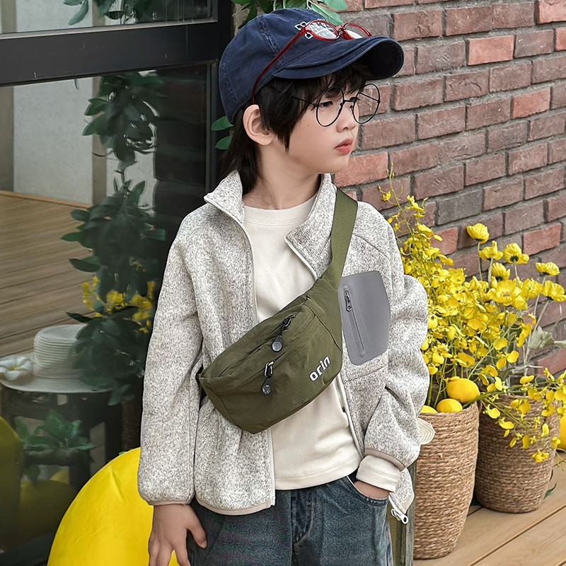 Simples carta crianças saco do mensageiro menino passeio viagem ins estilo coreano leve menina saco de peito acessórios