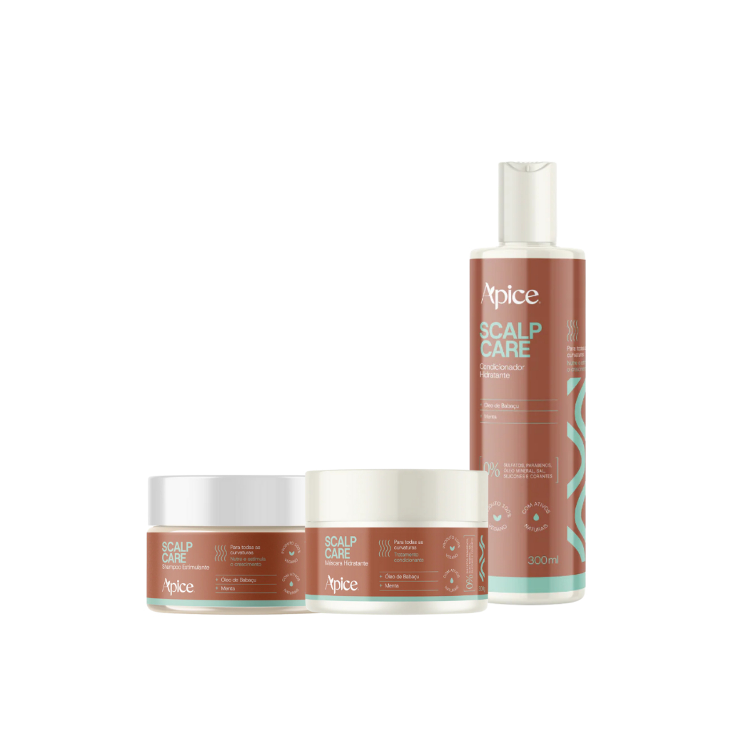 Kit Shampoo Em Pasta Condicionador Máscara Apice SCALP CARE