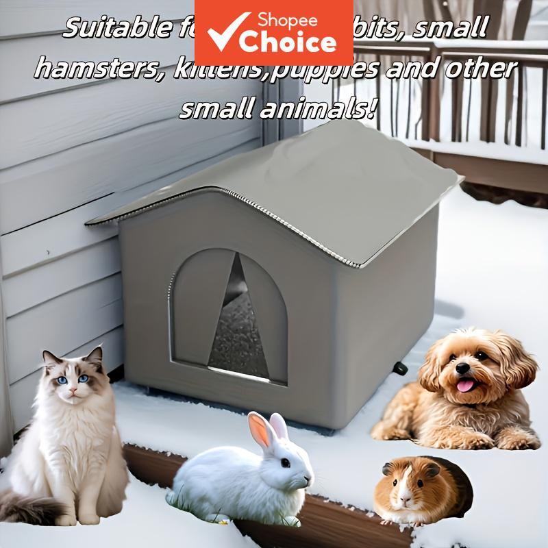 Casa Para Gatos À Prova D'água Ao Ar Livre Abrigo Cães 600D Oxford Dobrável De Chuva Vadios Pequenos