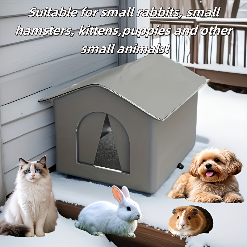 Casa Para Gatos À Prova D'água Ao Ar Livre Abrigo Cães 600D Oxford Dobrável De Chuva Vadios Pequenos