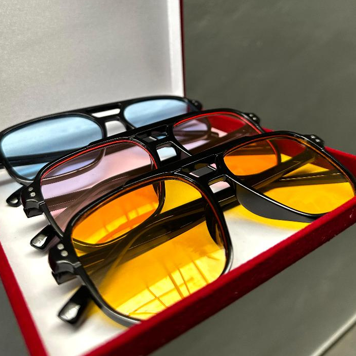 Óculos Vintage Lente colors Quadrados Para Mulheres e Homens Marca De Luxo blogueira Retro Aviador