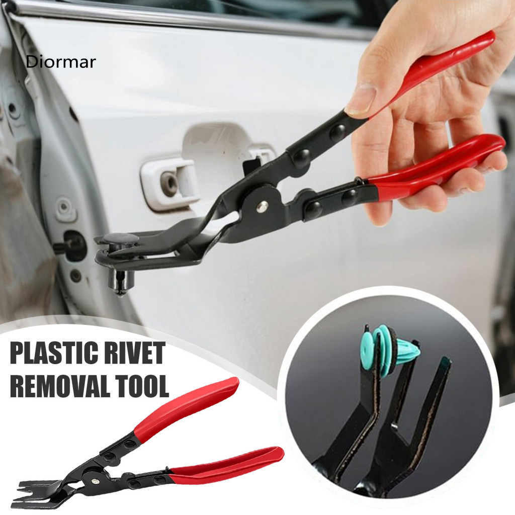 Round and Square Clamp Remover Car Trim Panel Clip Removal Pliers Carbon Steel Lever Tool for Door Fastener Automotive R