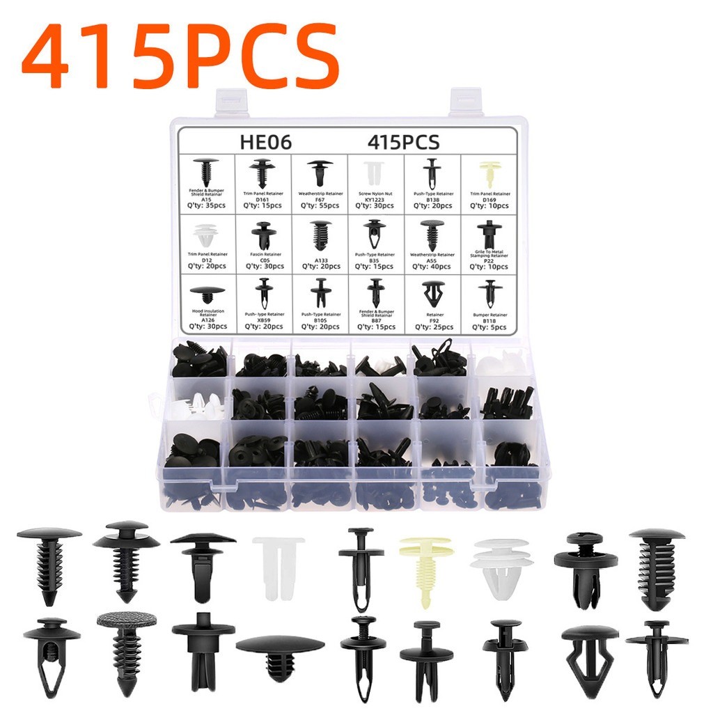 Mixed Car Door Trim Clip Fastener Vehicle Car Bumper Clips Retainer Fastener Rivet