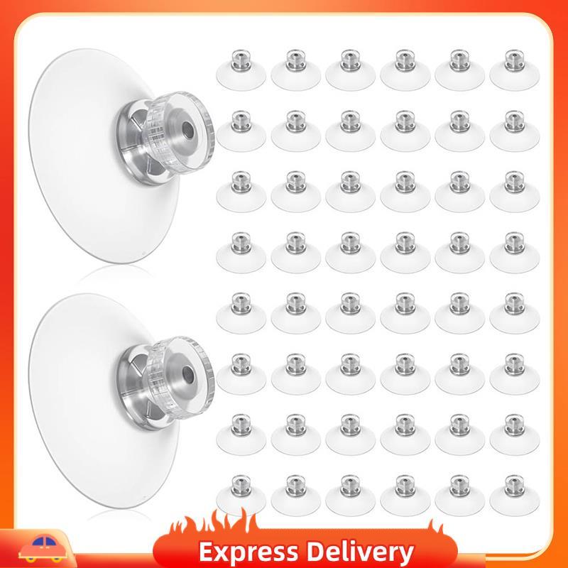 [Entrega Rápida BRY8] 50 PCS Ventosas De PVC Transparentes 40 mm Adesivas Fortes Para , Vidro , Banheiro , Parede De Car