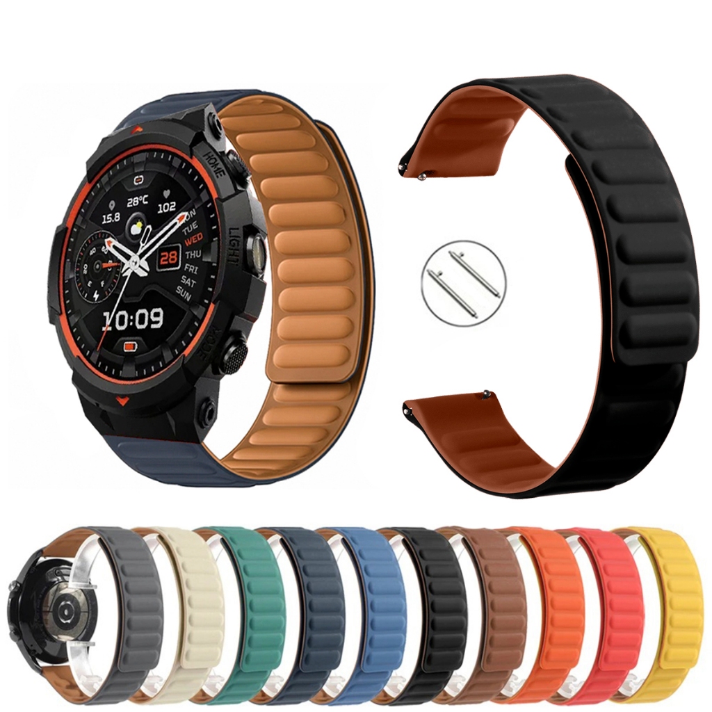 Pulseira 22mm Silicone Elos Imã Magnética para Smartwatch Pulseira Blackshark GS3 SPORT de Engate Rapido