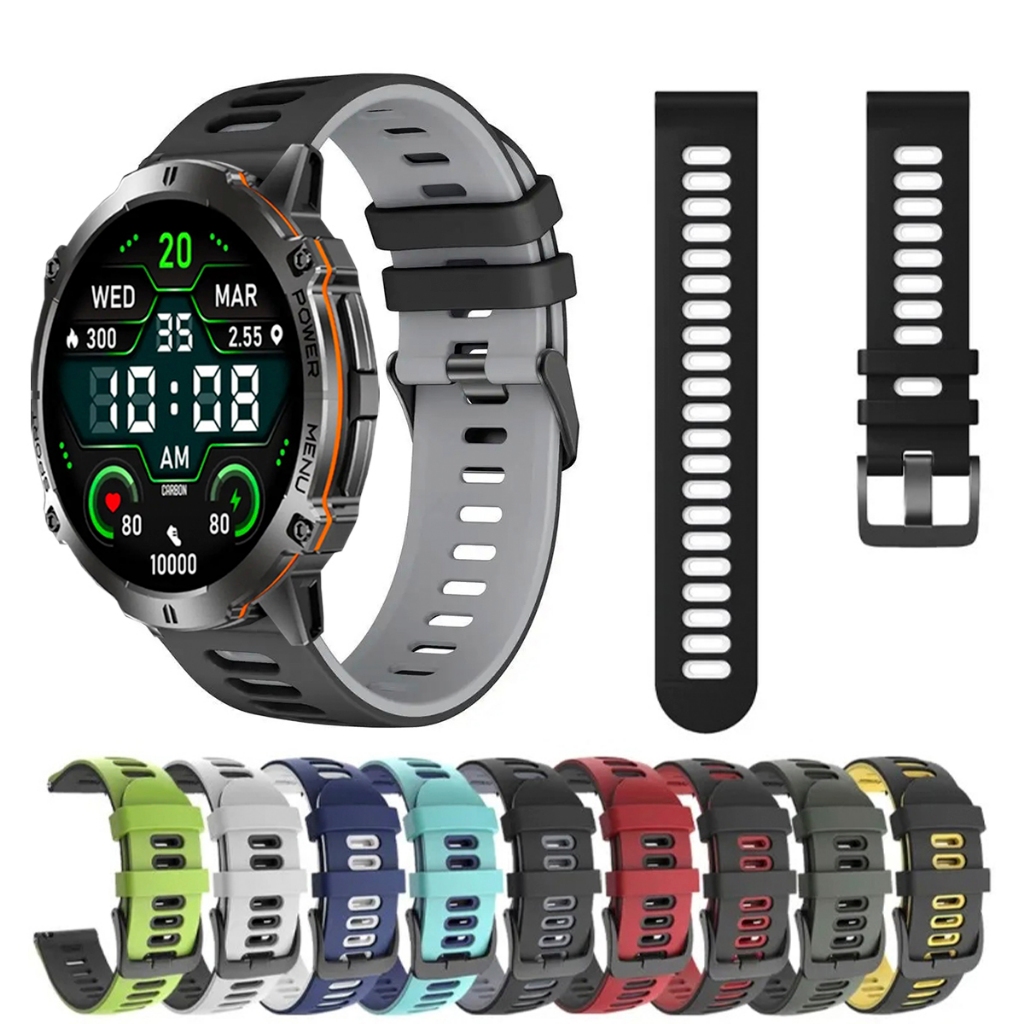 Pulseira 22mm de silicone SPORT para Smartwatch Carbon One Max 1.73