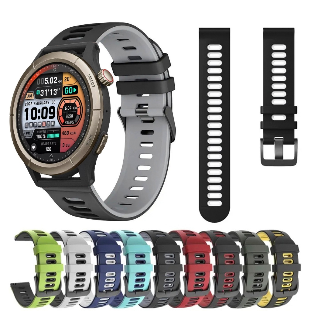 Pulseira 22mm de silicone SPORT para Smartwatch Amazfit Cheetah PRO