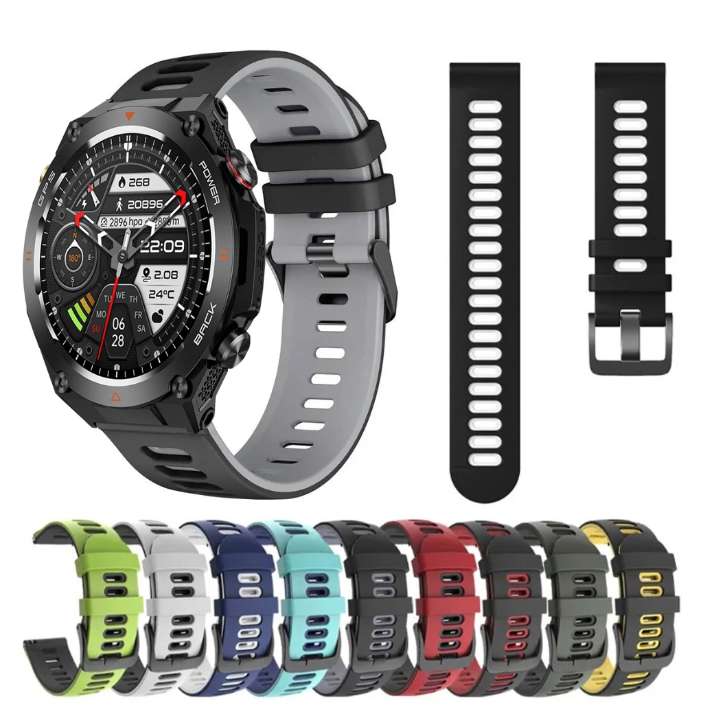 Pulseira 22mm de silicone SPORT para Smartwatch Colmi V75