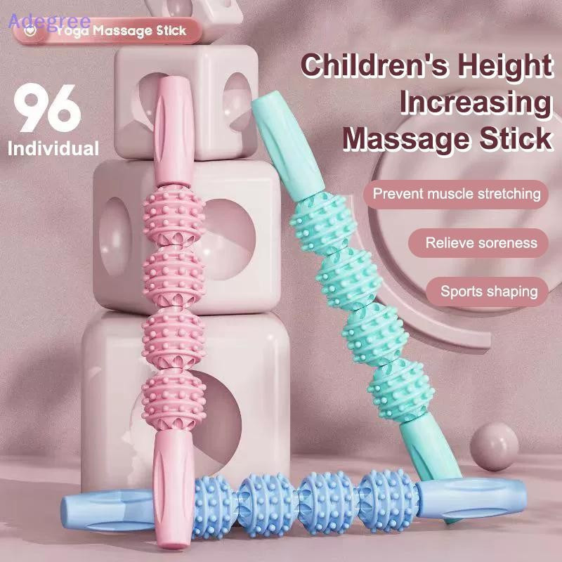 Adegree 3/4 Bola Fina Perna Massagem Vara Lobo Dentes Rolo De Fitness Fáscia Relaxamento Muscular Bezerro Yoga Estica No