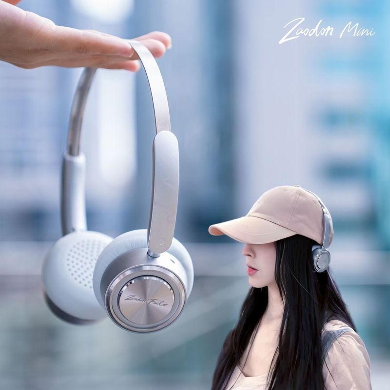 ZAODON mini fone de ouvido pequeno fresco sem fio Bluetooth menina foto retrô portátil pequeno presente