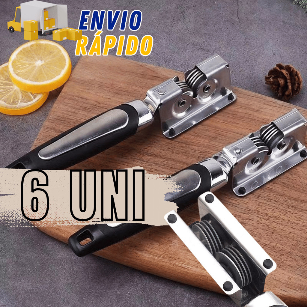 Kit 6 Afiador Amolador De Facas Alicates Em Aço Inox Canivetes Facão Com Ventosa Profissional