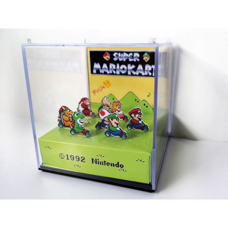 cubo diorama super Mario kart Super nintendo