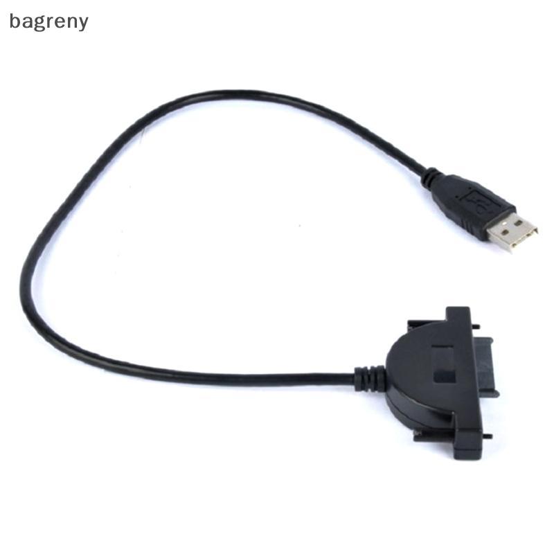 [bagreny] Quente 1 Pcs USB 2.0 Para Mini Sata II 7 + 6 13Pin Adaptador Notebook CD/DVD ROM Slimline Drive Conversor Cabo