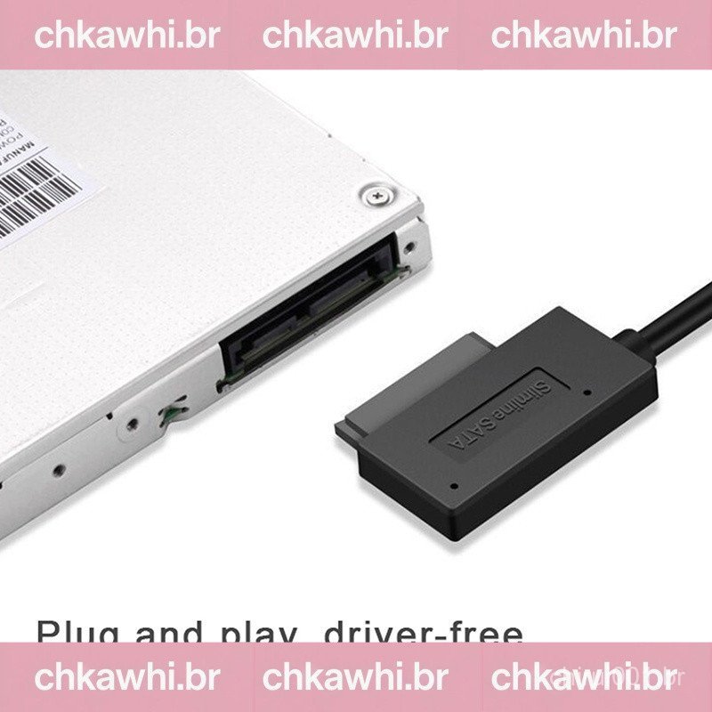 [prosperityus] USB 2.0 Mini Sata II 7 + 6 13Pin Adaptador Conversor De CD/DVD Para Laptop De Cabo De Dados [BR]