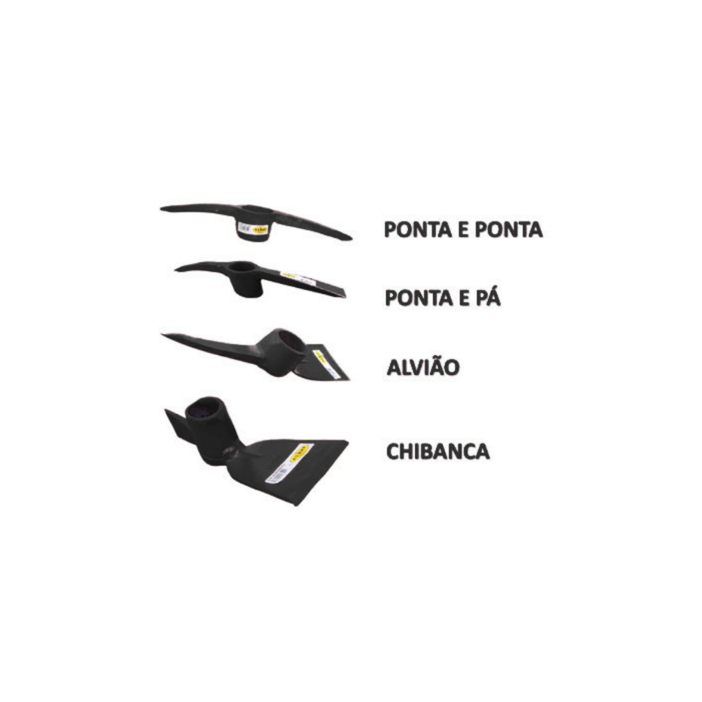 Picareta Sem Cabo TARZA (Alvião, Chibanca, Ponta e Pá, Ponta e Ponta)