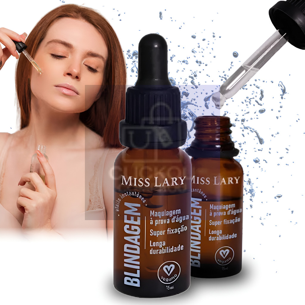 Blindagem Facial Miss Lary Maquiagem à Prova D’Água com Super Fixação e Efeito Prolongado Profissional