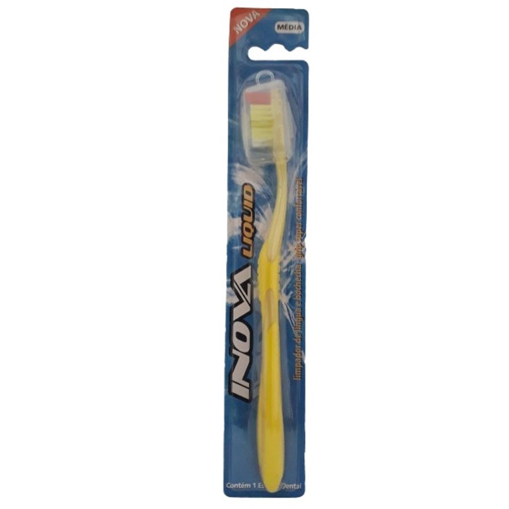 Escova de Dente Inova Liquid  Adulto c/ Protetor De Cerdas