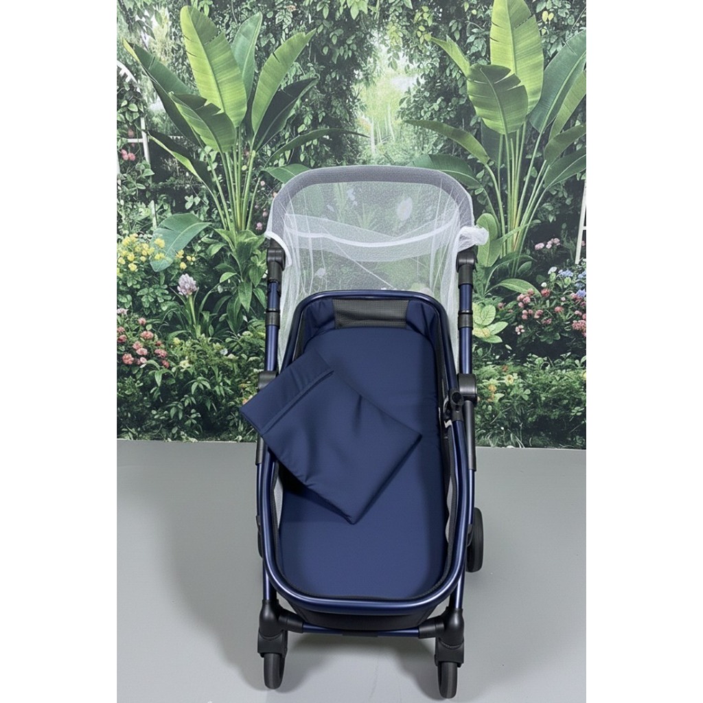 Kit Completo para Carrinho de Bebê – Capa + Colchão + Fronha + Mosquiteiro | Conforto e Proteção