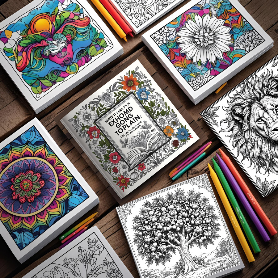 Folhas com desenhos De Colorir premium Jesus flores natureza leão biblia Yeshua 180g canetinha aquarela