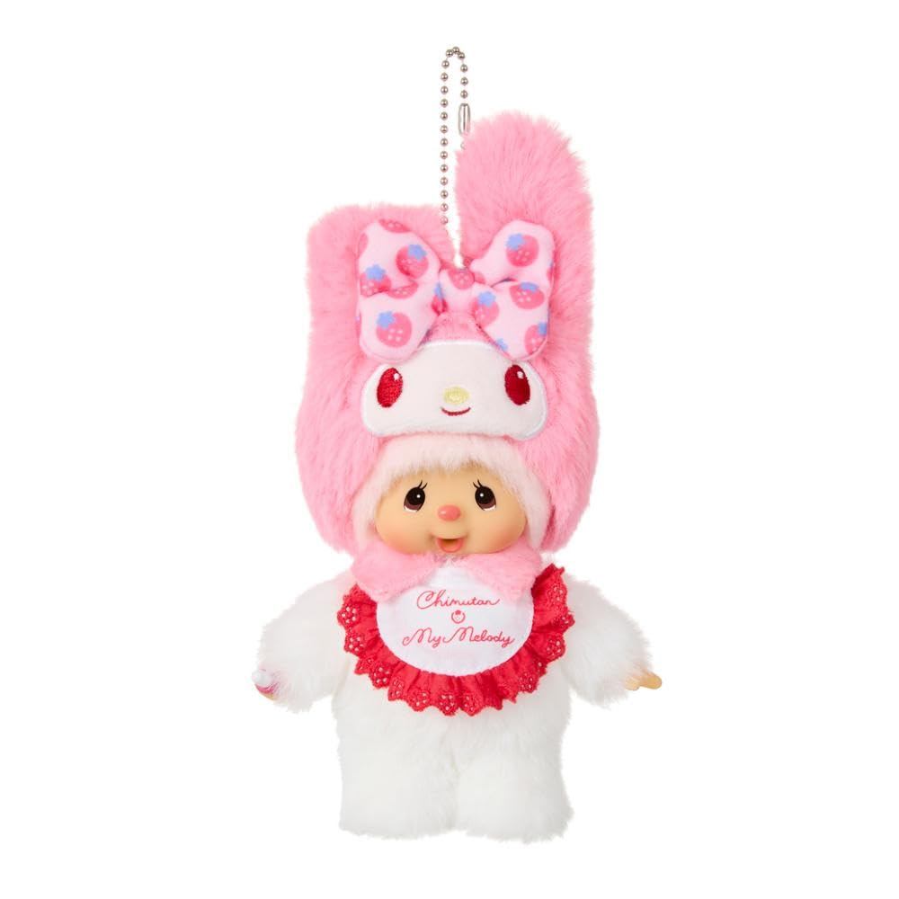 Sekiguchi Monchhichi Chimutan × My Melody chaveiro 244461 H15×W10×D10cm