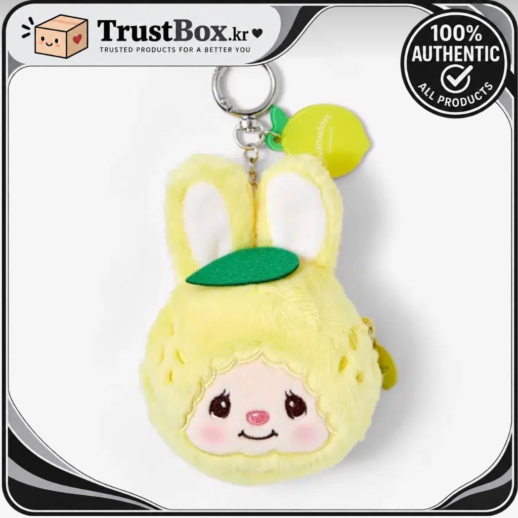 Limão Chimutan Rosto Bolsa Chaveiro Mini De Moedas De Pelúcia Bonito Saco Charme Personagem Presente [Monchhichi]