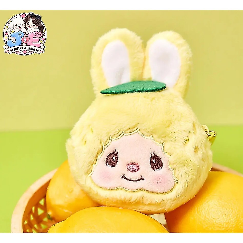 Chaveiro Monchhichi Face Bolsa-Limão Chimutan | De Moedas De Pelúcia Fofa E Pingente De