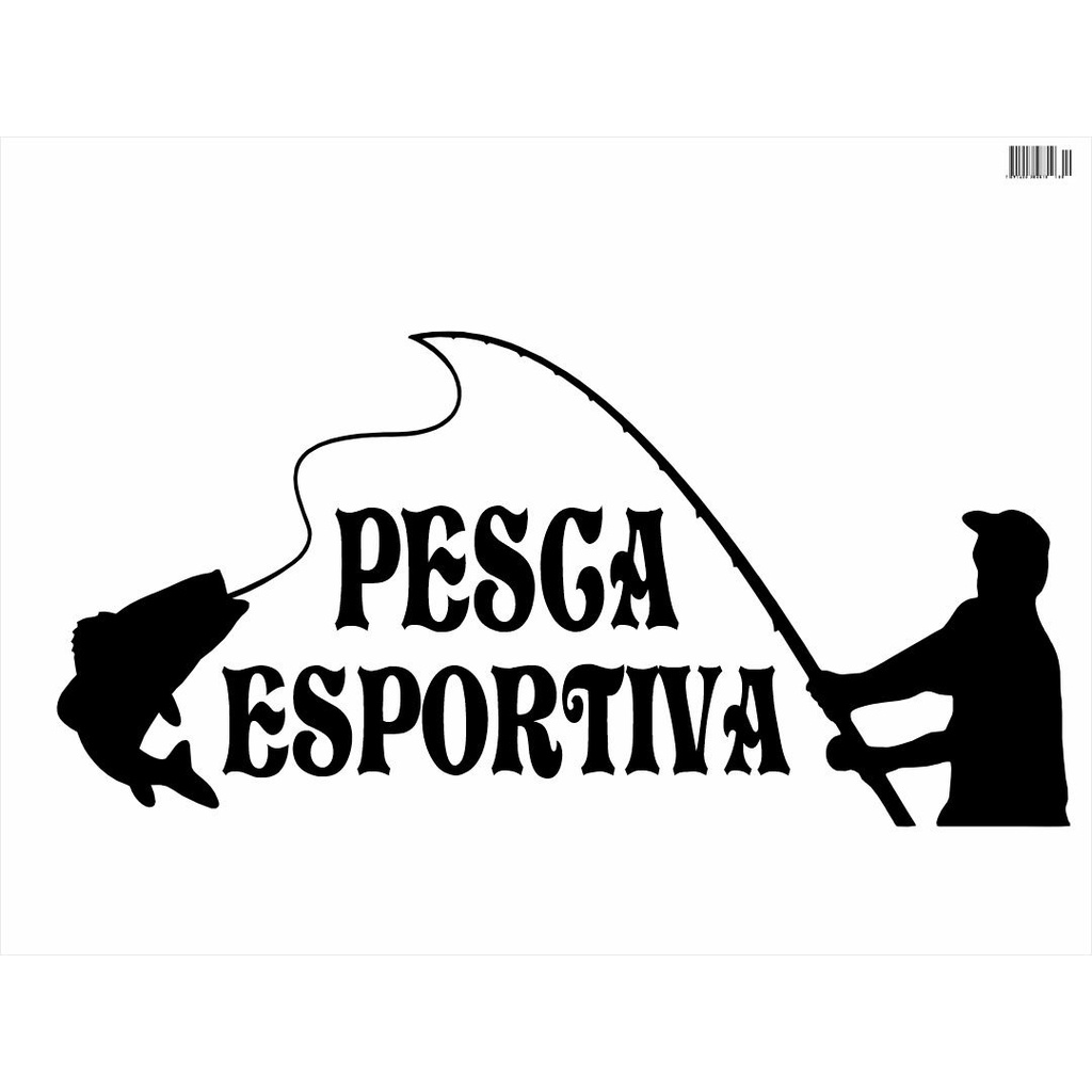 Adesivo Pesca Esportiva Pescaria Peixe Carros Picapes