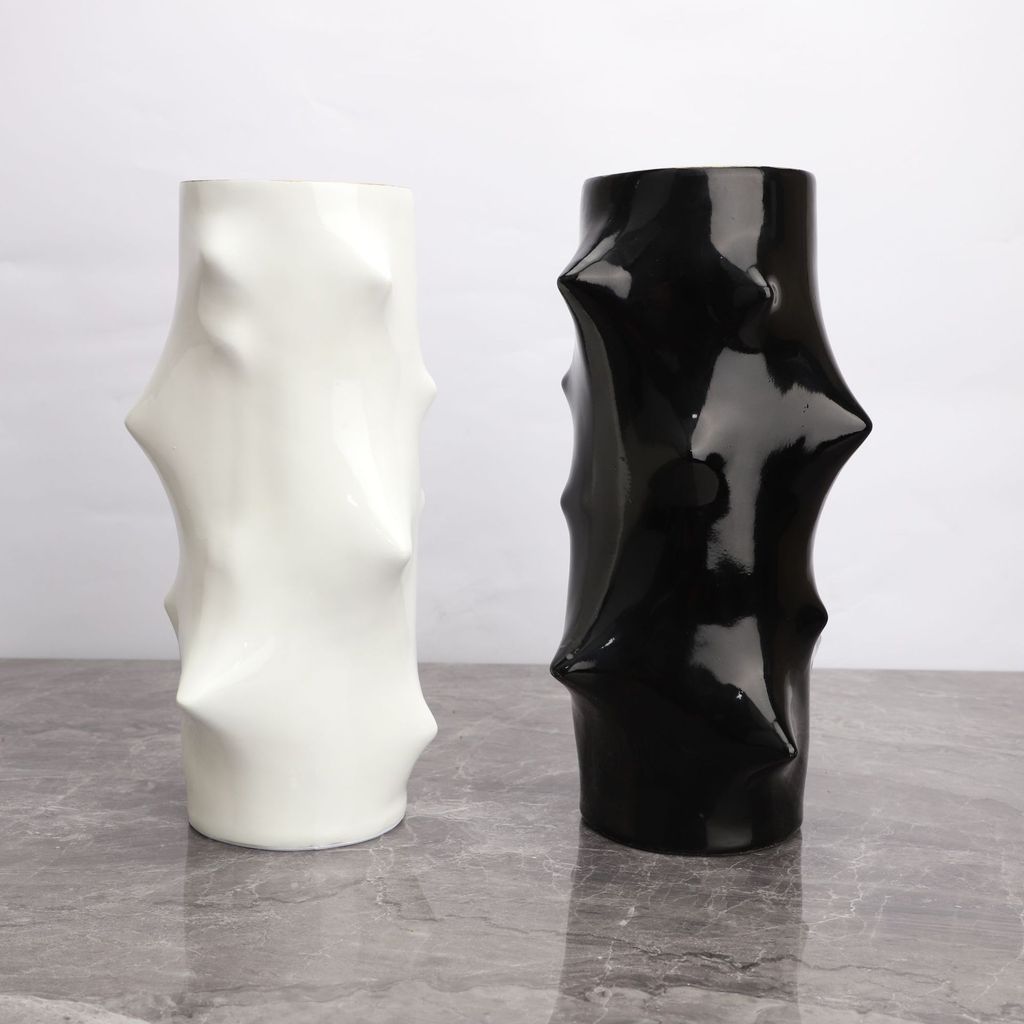 4HL6 Modern minimalist creative sea cucumber flower vase resin ornament for model homes, sales offices, hotels, flower a