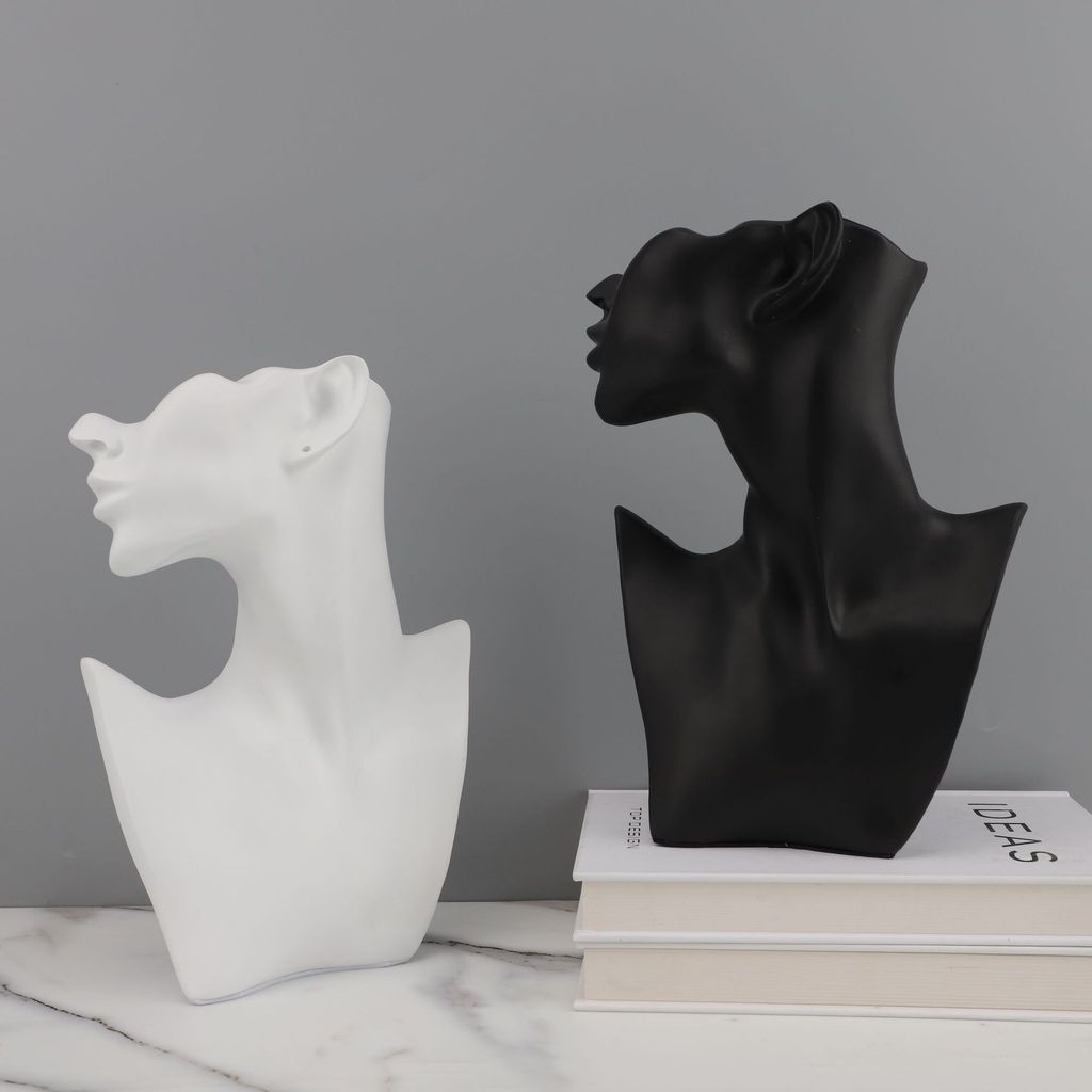 FQP5 Modern minimalist creative resin figure ornament for model rooms, study, living room, dressing room, and desktop ar