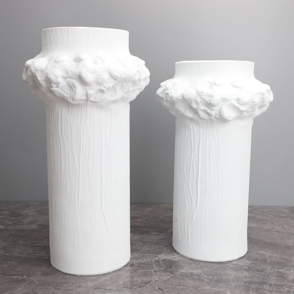 XI0H European-style creative resin cotton flower vase ornament for model homes, coffee tables, wine cabinets, and living