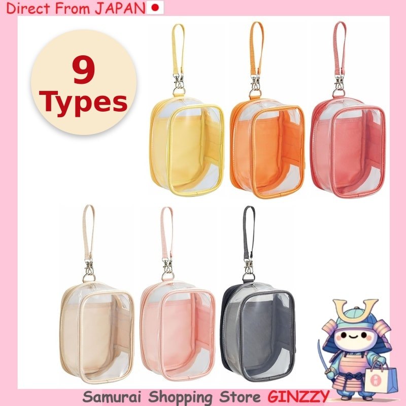 Bolsa Transparente LIHIT LAB myfa Decoration Box Pouch A3306 para Pelúcia Acrílico e Cartas Feita no Japão