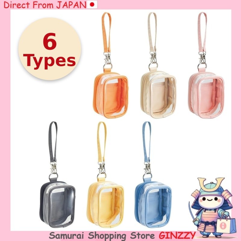 Bolsa Transparente LIHIT LAB myfa Decoration Box Pouch mini mini A3307 para Pelúcia Acrílico e Cartas Feita no Japão