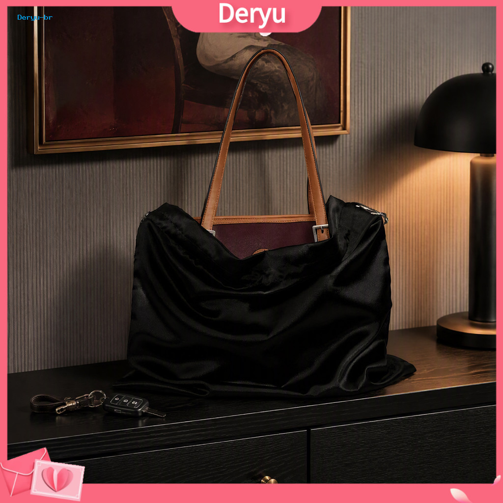 Drawstring Dust Bag for Handbags Wear-resistant Shoe Storage Pouch Capacity Cover – Foldable Silk Imitation for