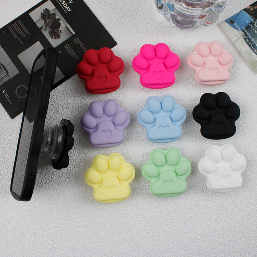 Grip de Celular Patinha de Gato 3D Suporte Silicone Fofo | Kawaii Pop